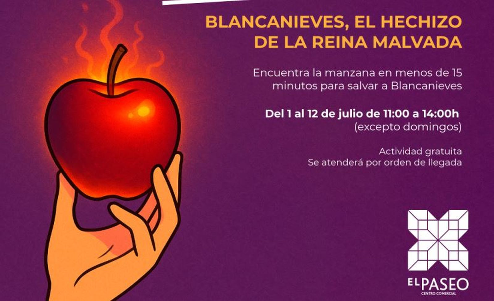 Una imagen del cartel del 'escape room' en El Paseo.