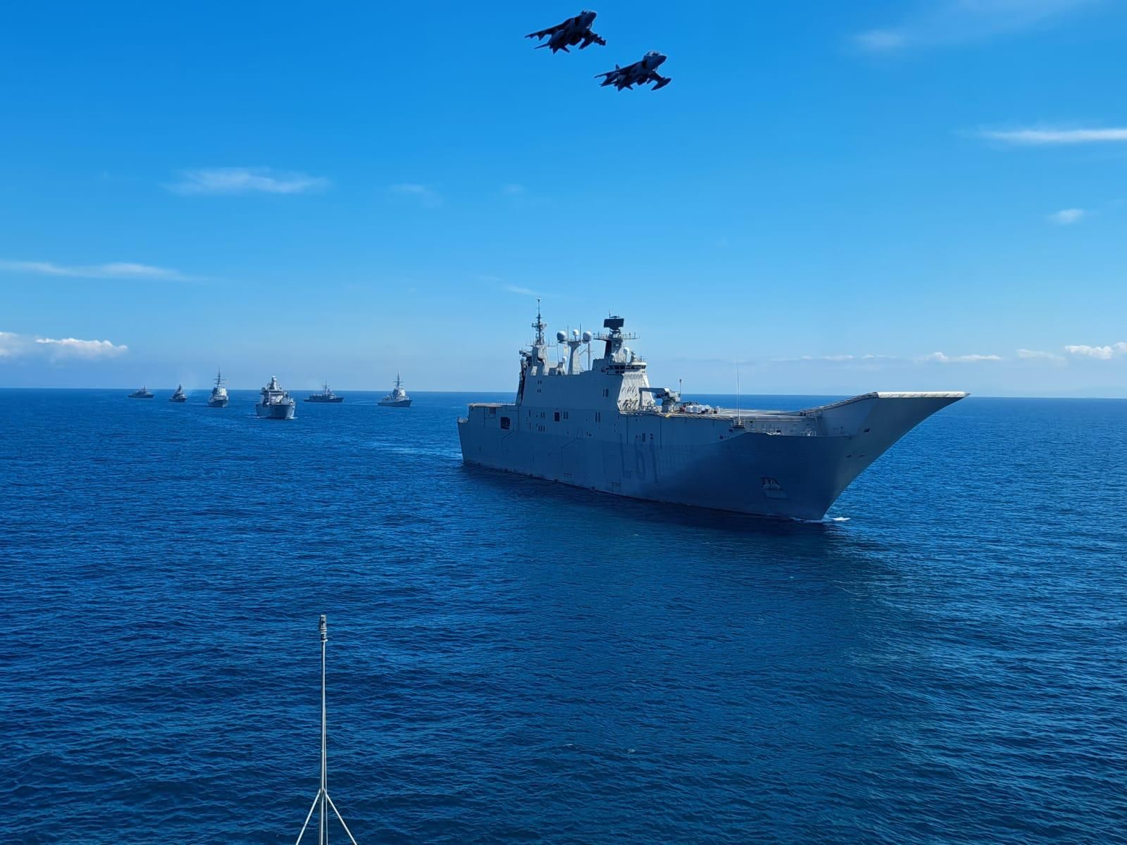 Las fotos del mayor ejercicio de los últimos años en el Estrecho de Gibraltar y el Golfo de Cádiz de la Armada y la OTAN