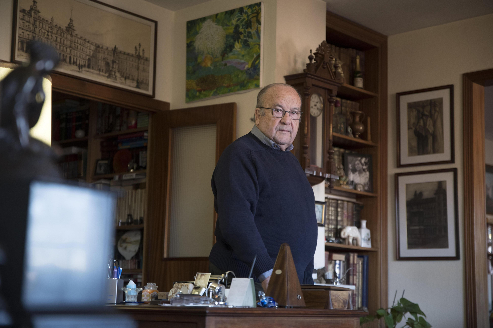 Alberto Pérez de Vargas, en su domicilio en Madrid. Alberto Pérez de Vargas, en su domicilio en Madrid.