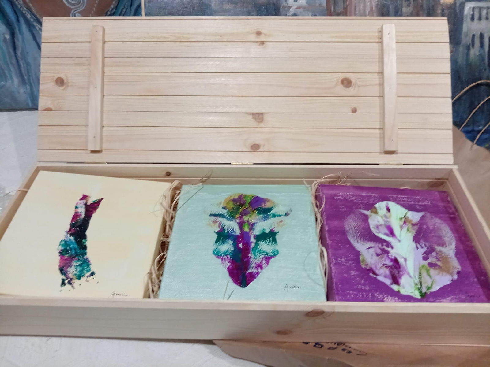 Algunas de las obras de la exposición.