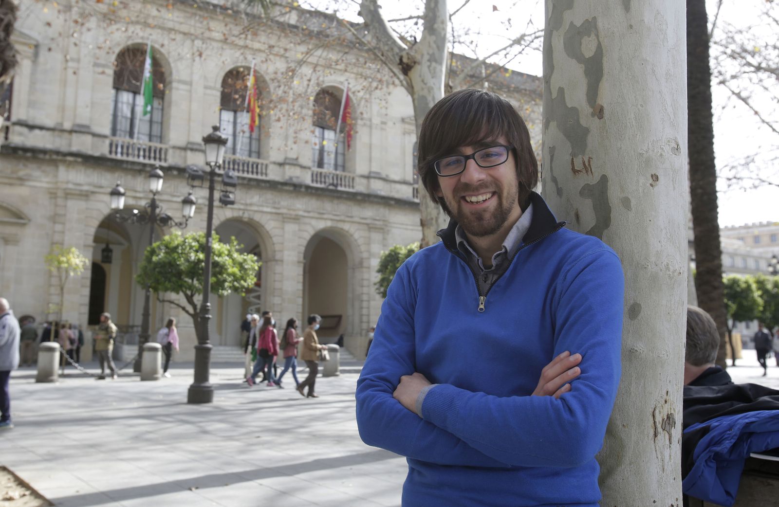 El realizador gaditano Hilario Abad en Sevilla.
