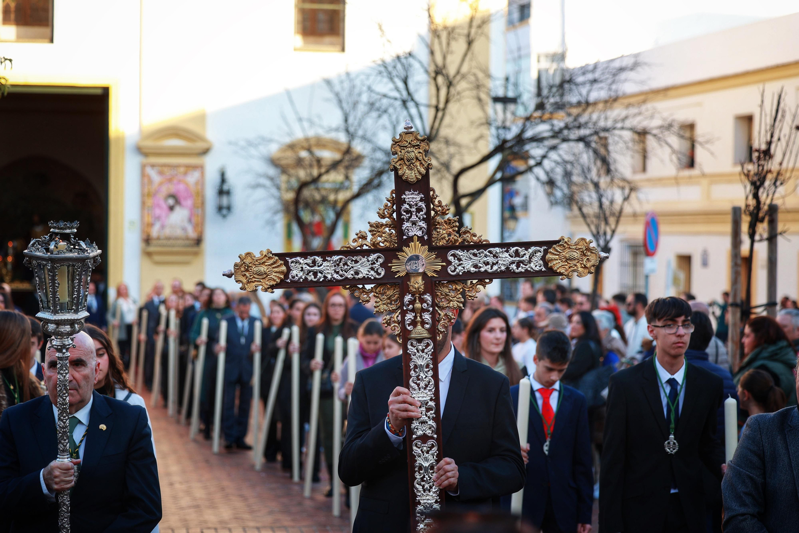 Las imágenes del vía crucis del Huerto en San Fernando