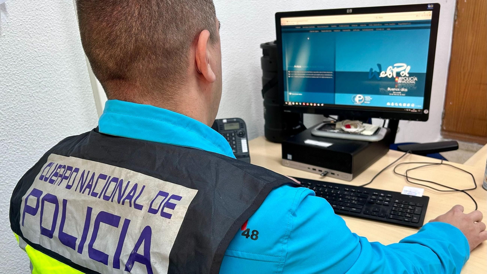 Un agente de la Policía Nacional, en una imagen de archivo.