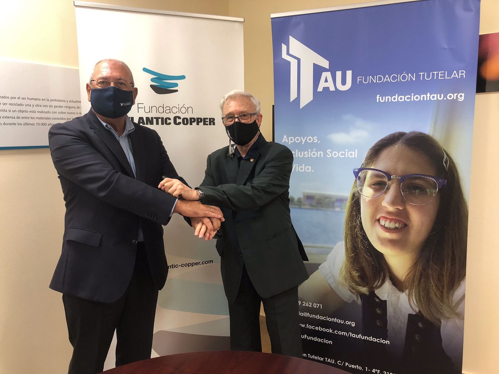 Acuerdo de colaboración entre la Fundación  Atlantic Copper y la Fundación Tutelar TAU en Huelva