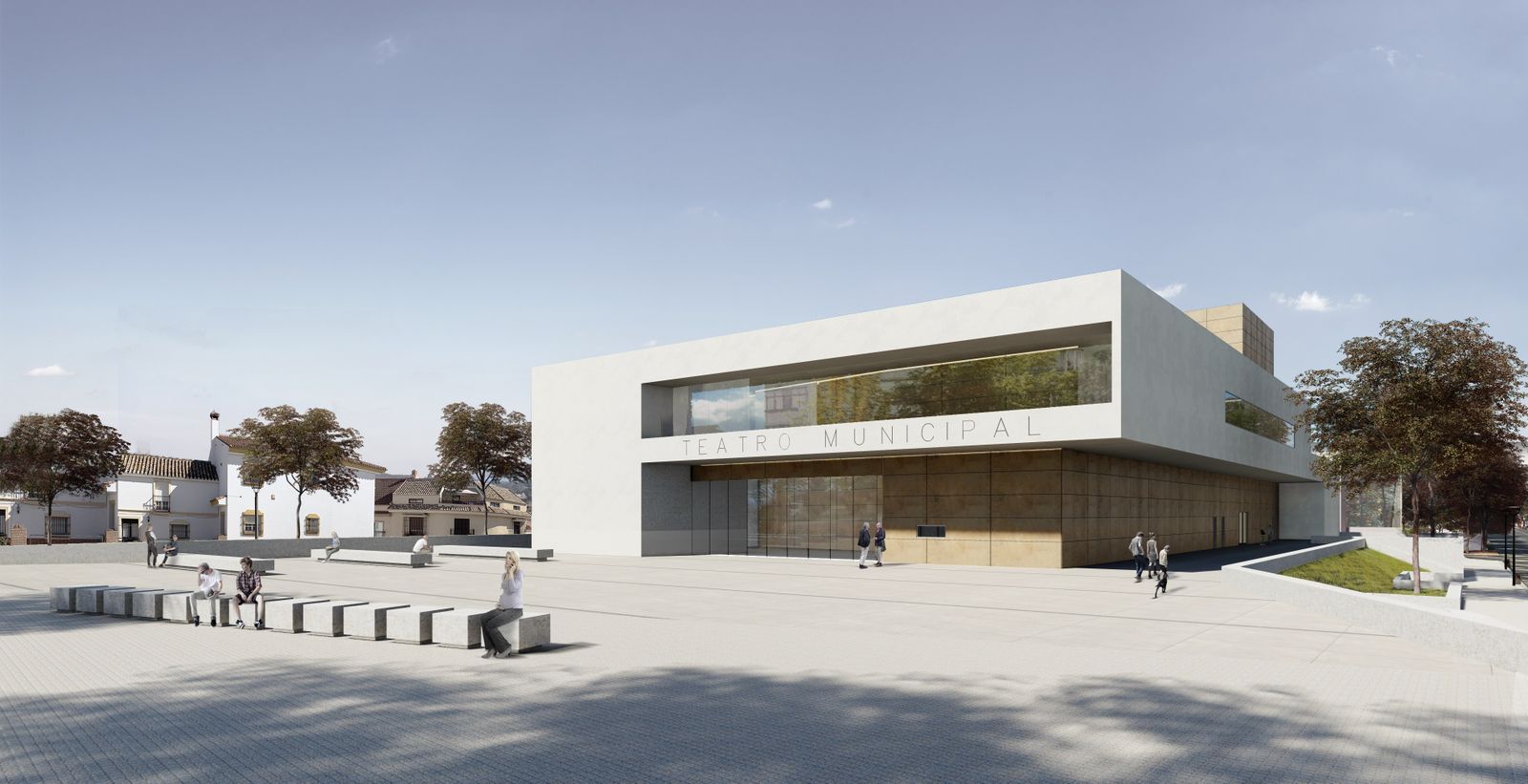 Infografía del futuro teatro municipal de Alhaurín de la Torre.