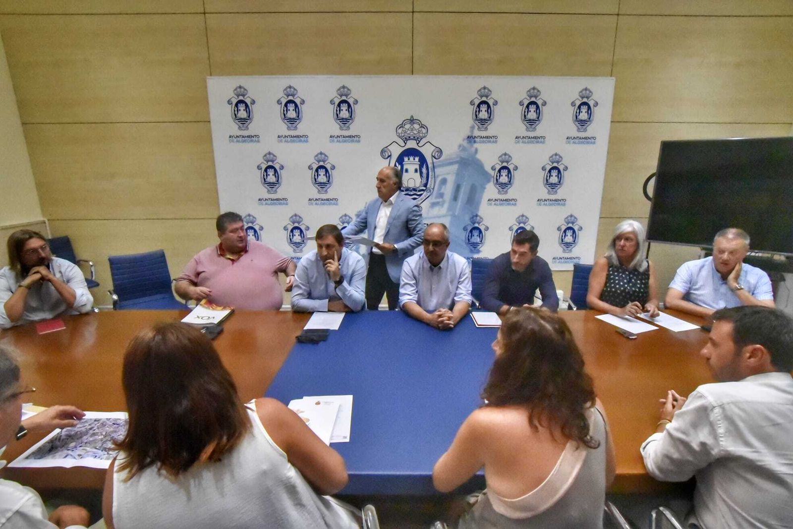 La Junta de Portavoces municipales reunida este lunes