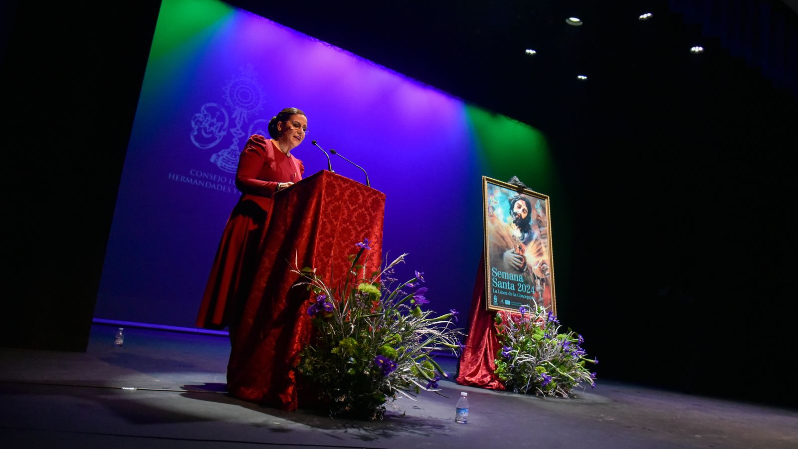 La presentación del cartel de oficial de la Semana Santa de La Línea 2024, en imágenes