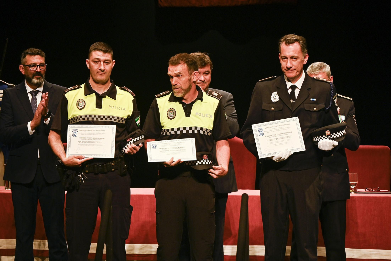 Imágenes del acto del Día de la Policía Local de Huelva