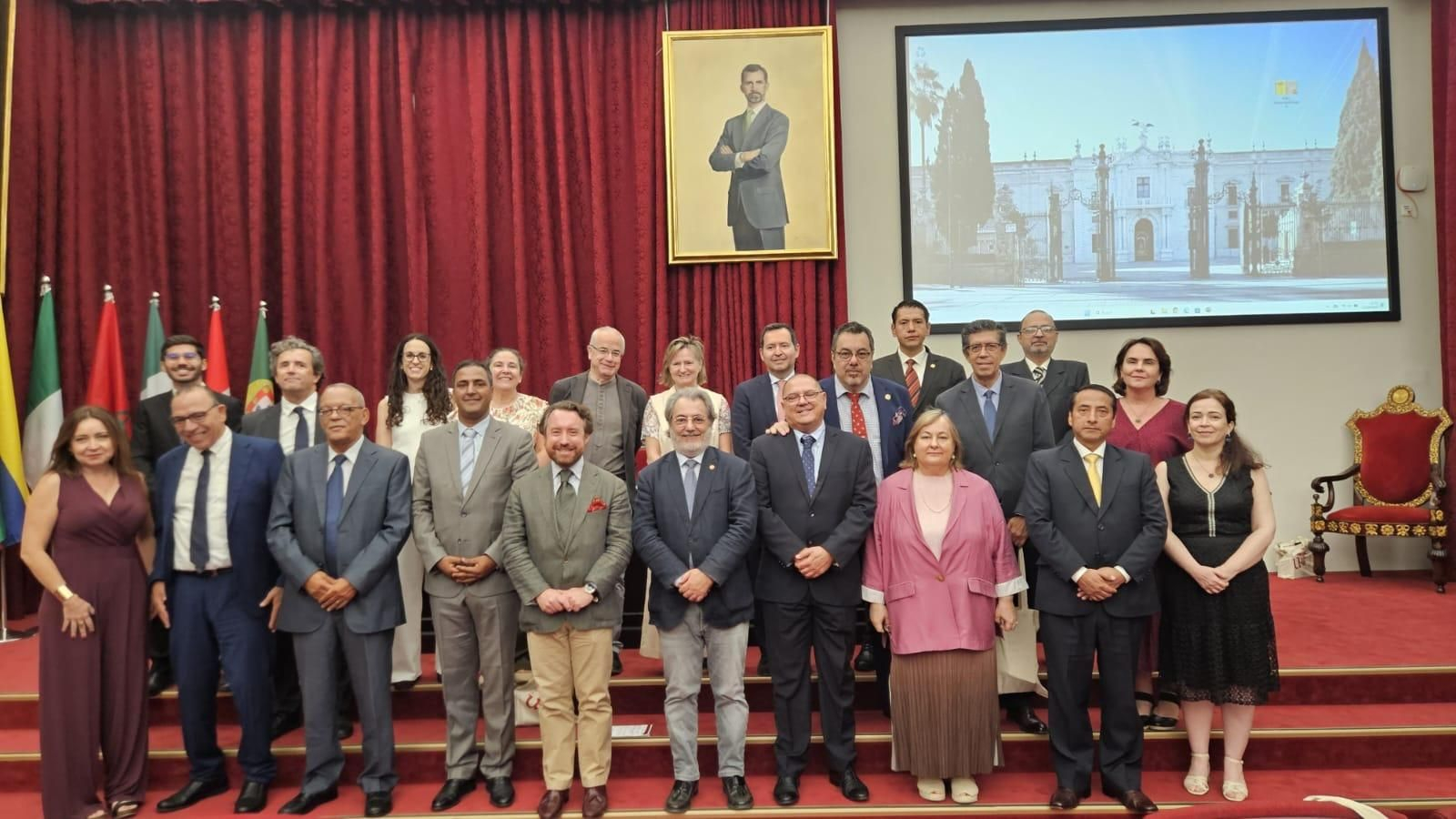 La Red de Patrimonialistas Hispanoamericana y el Mediterráneo, reunida esta semana en Sevilla.