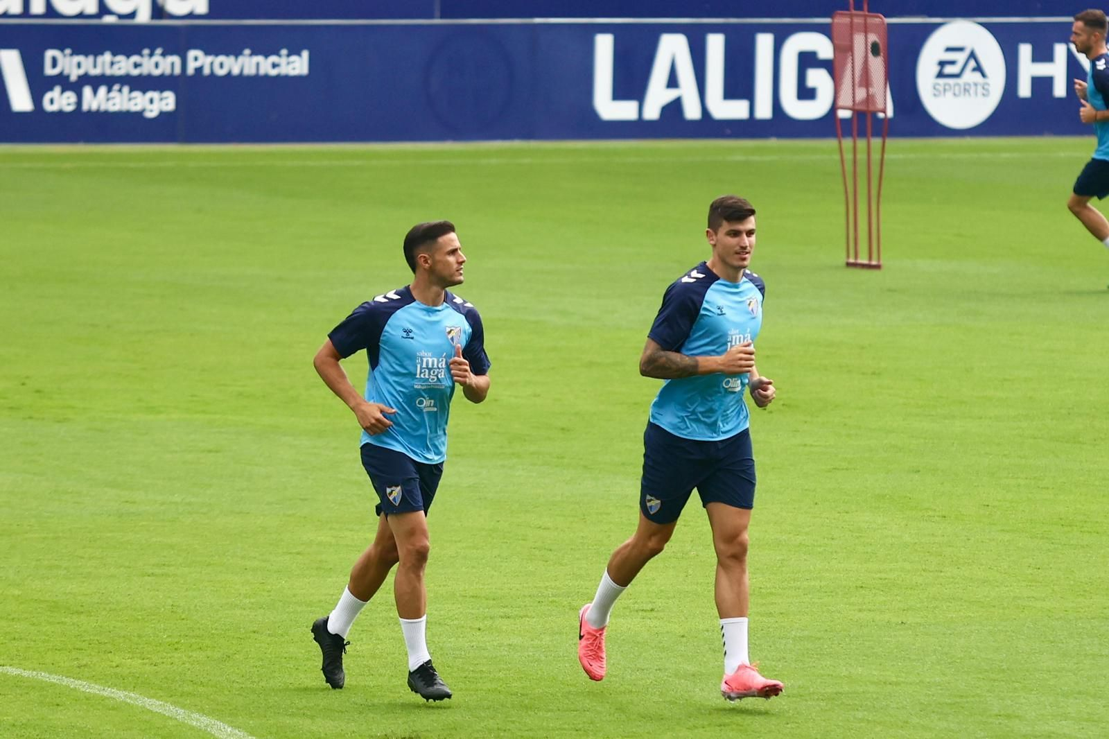 Sergio Castel, último fichaje del Málaga CF, ya suda