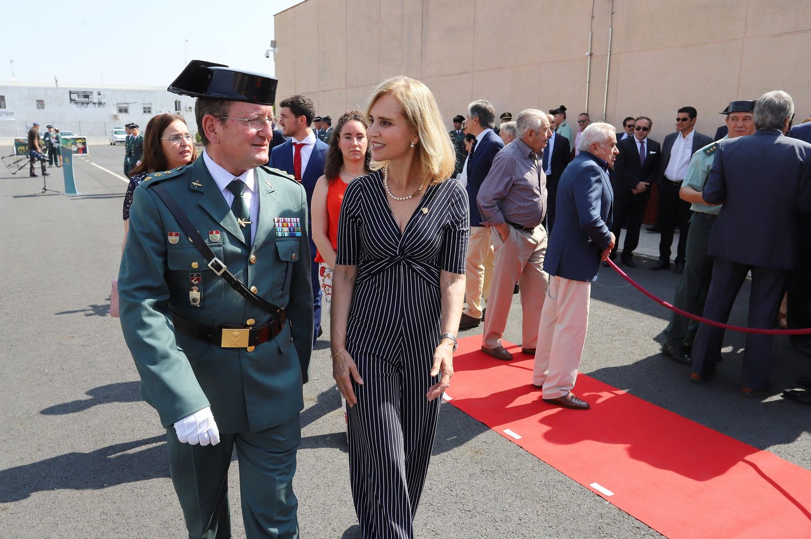 Imágenes de la toma de posesión de Andrés López como coronel jefe de la Comandancia de la Guardia Civil en Huelva