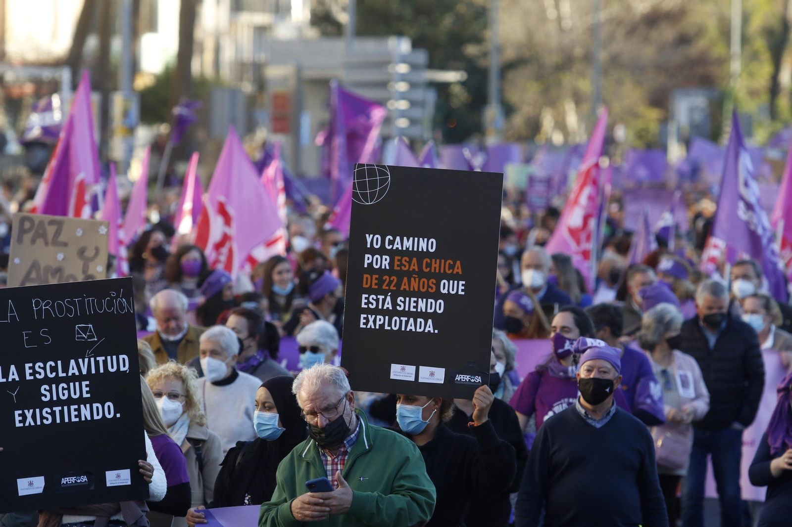 La manifestación del 8M en Córdoba, en fotografías