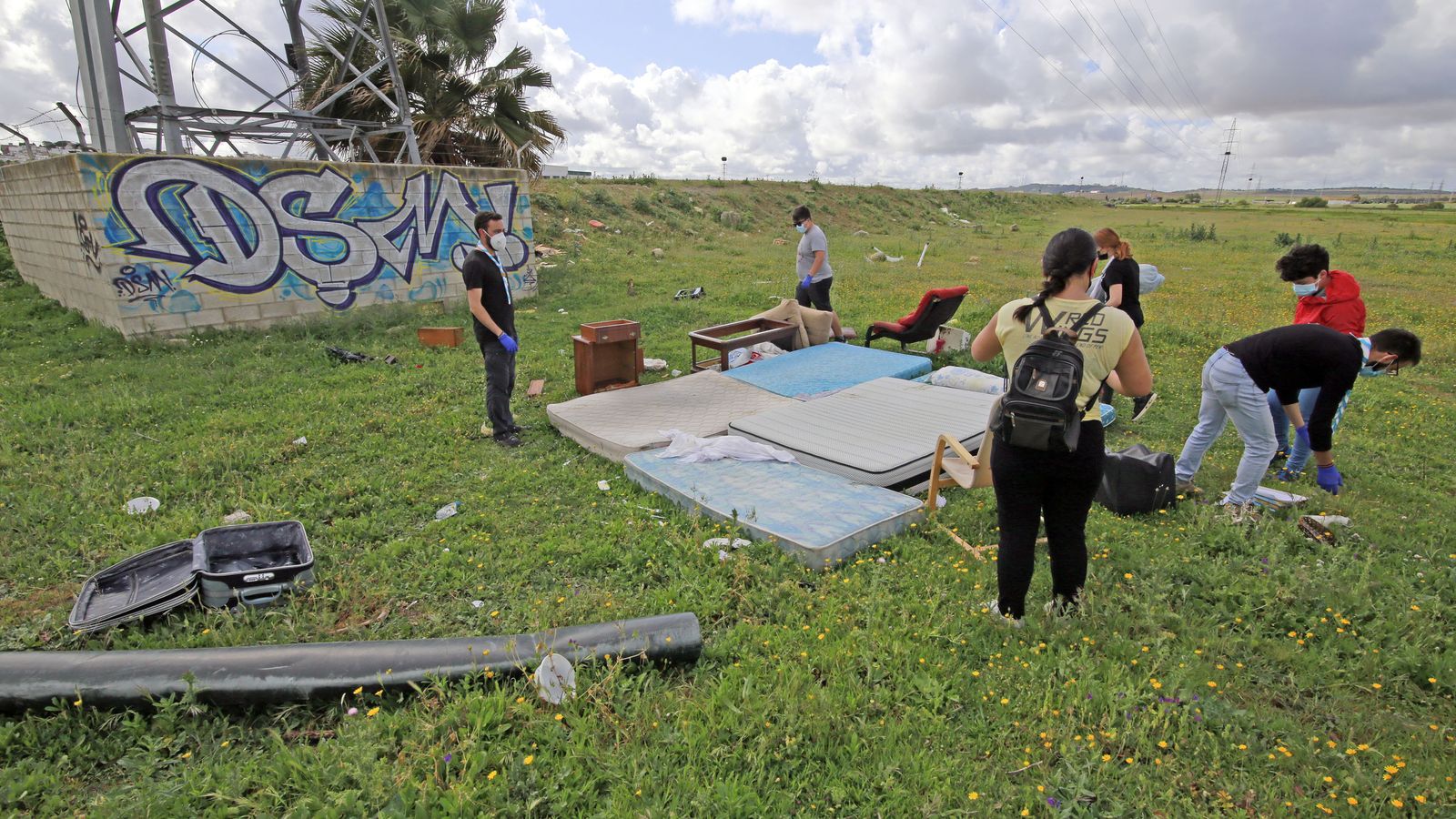 Gran recogida de Zero Waste Jerez con casi 40 voluntarios