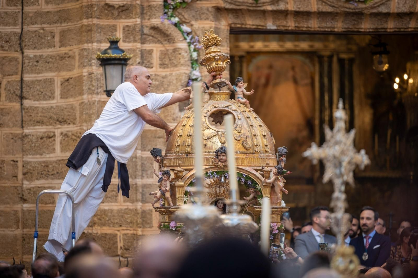 Las imágenes de la procesión de la Virgen de la Palma