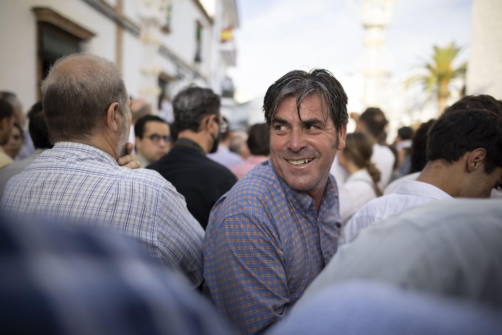 El sentimiento rociero se refleja en la cara de los almonteños.