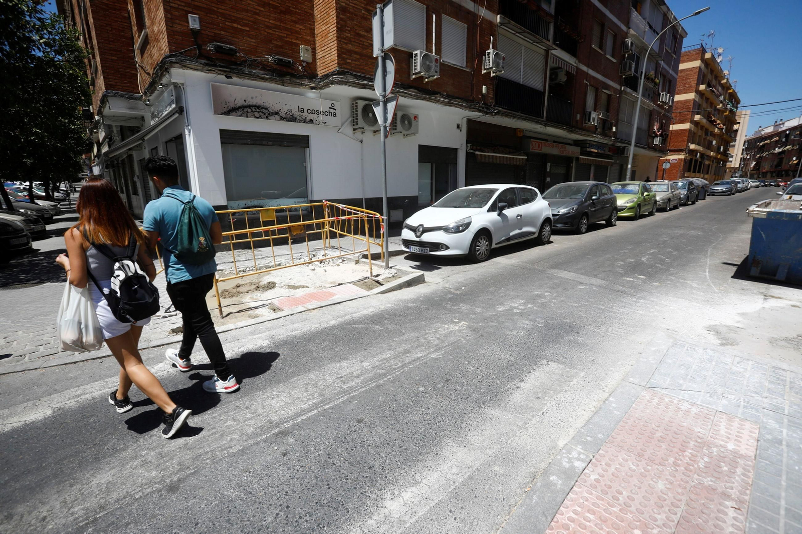 Parte de las obras en la avenida de Fátima