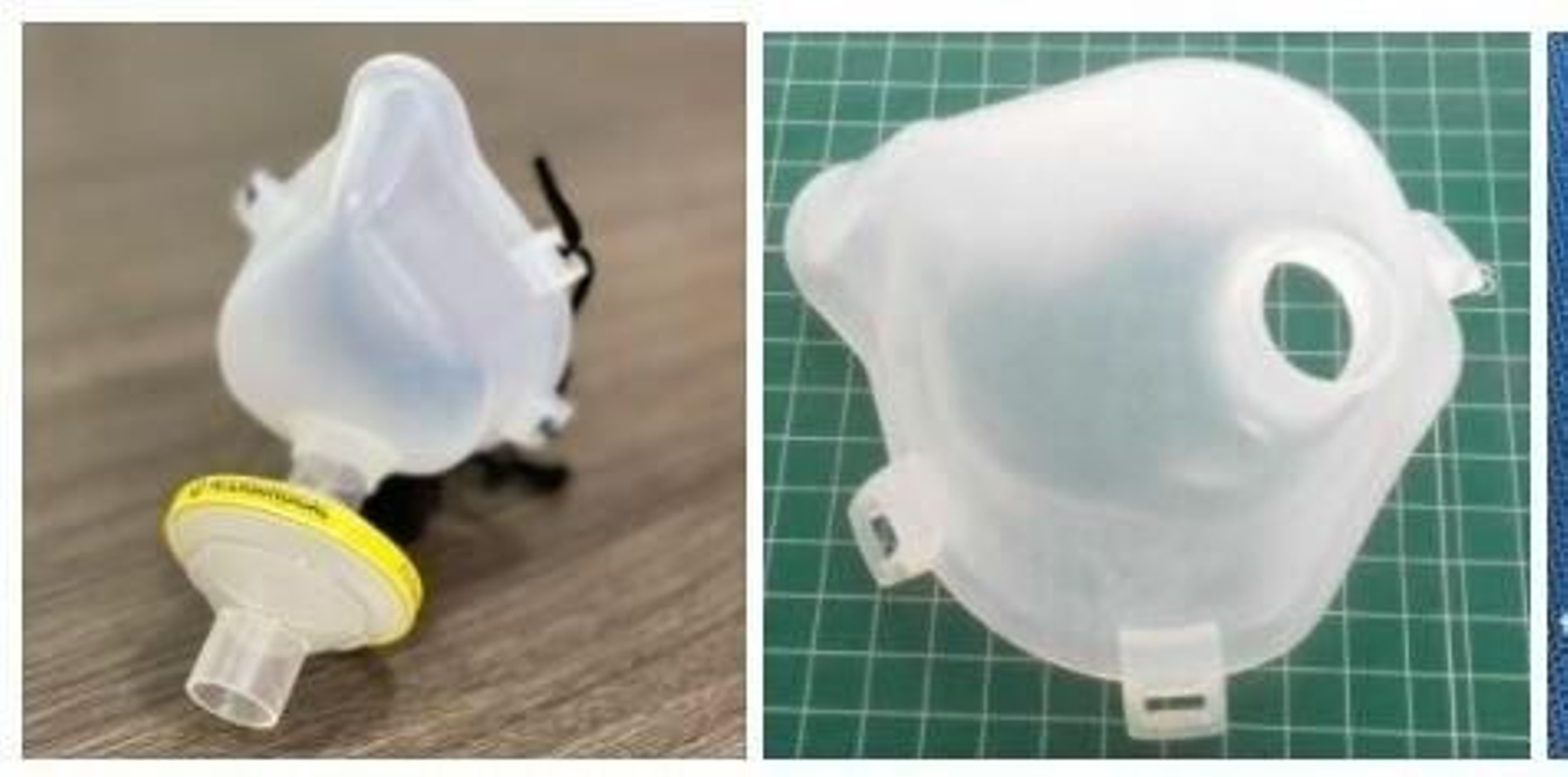 Prototipo definitivo de la mascarilla LibreMask, con filtro desechable.