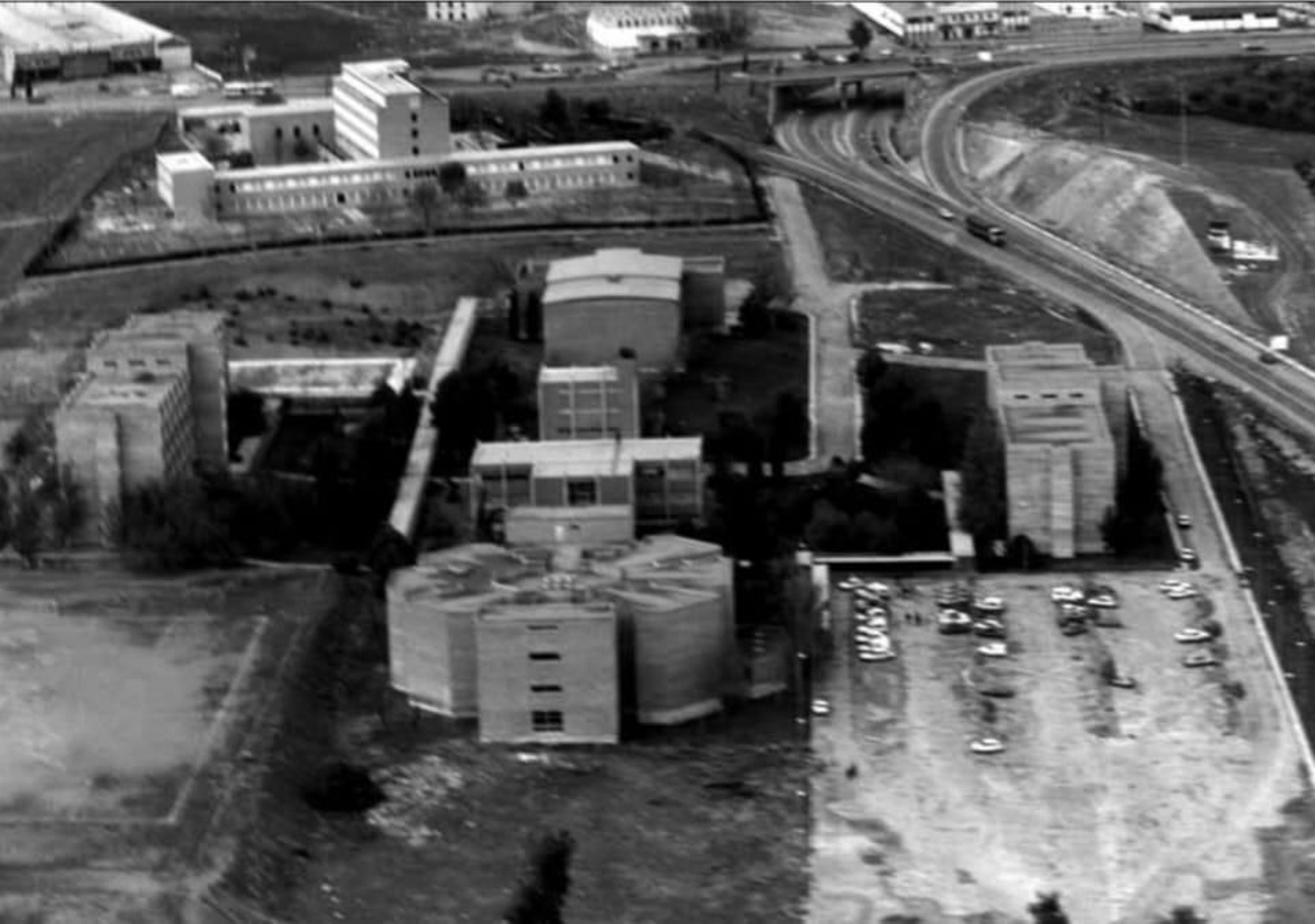 Edificios de la futura Universidad de Jaén, imagen de 1977.