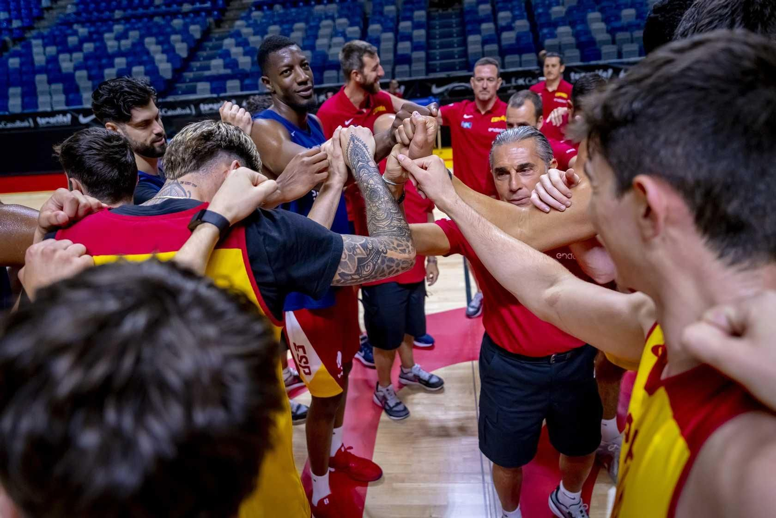 Así luce el Carpena customizado para los partidos de España