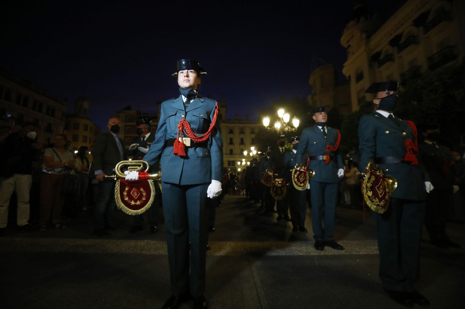 La retreta militar en Córdoba, en fotografías
