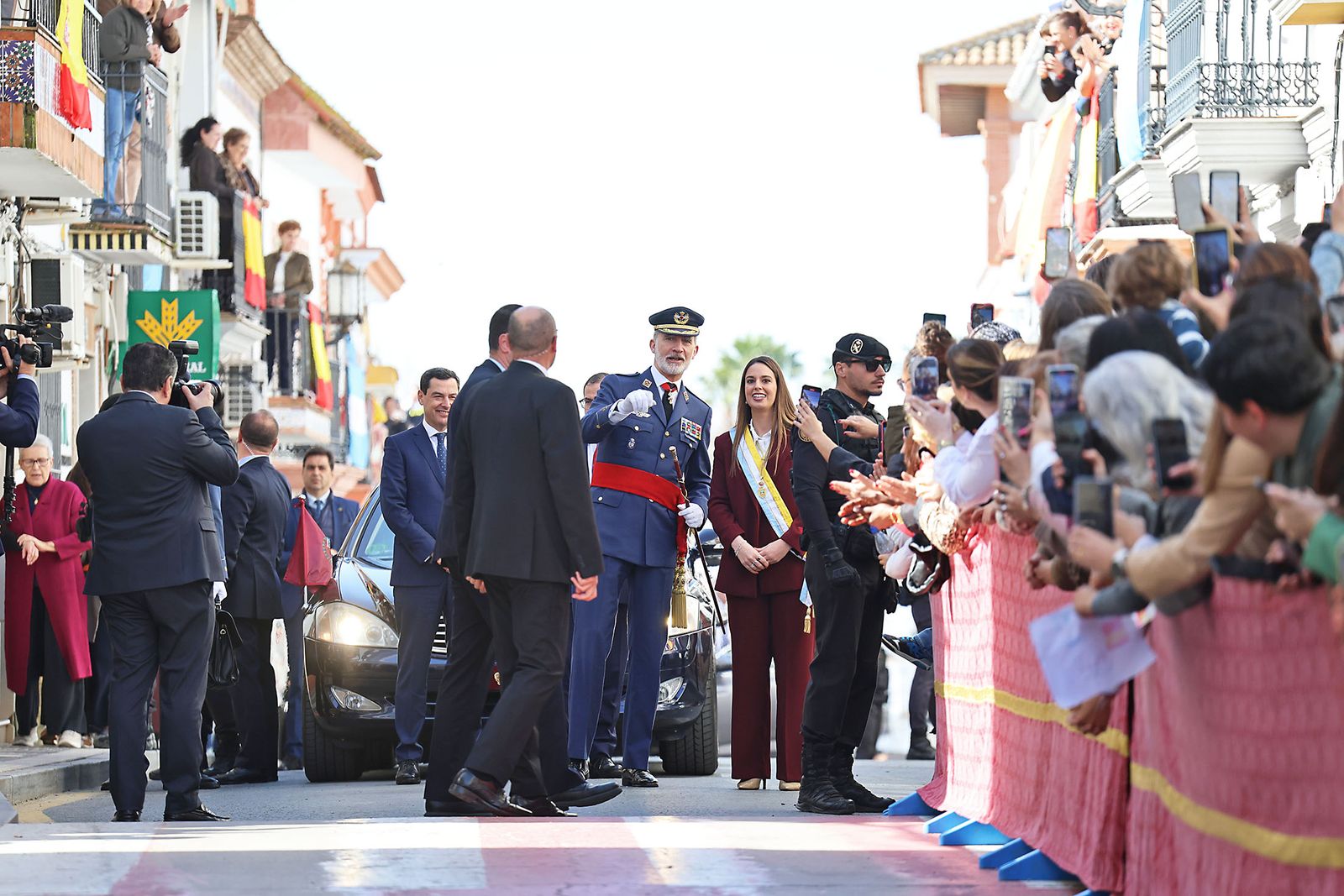 La llegada de S.M. el Rey Felipe VI a Palos de la Frontera, en fotografías