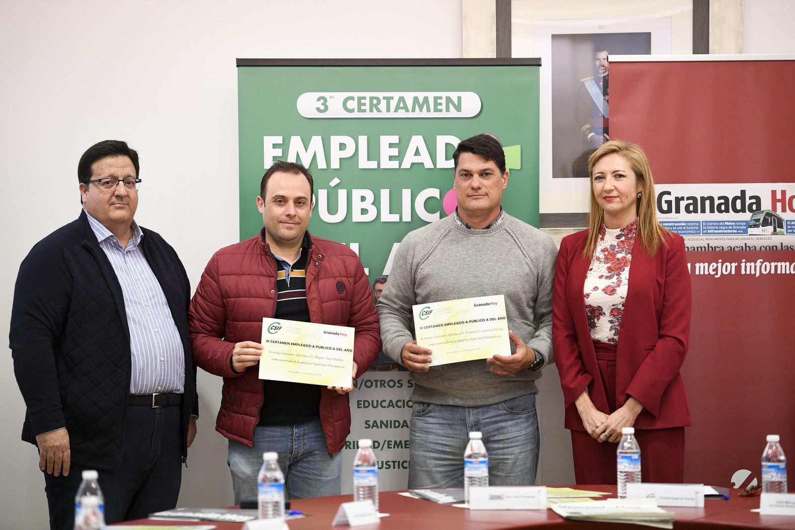 Nominado Seguridad y Emergencias: Miguel Ángel Rubiño y Francisca Casanova, policías locales de Motril