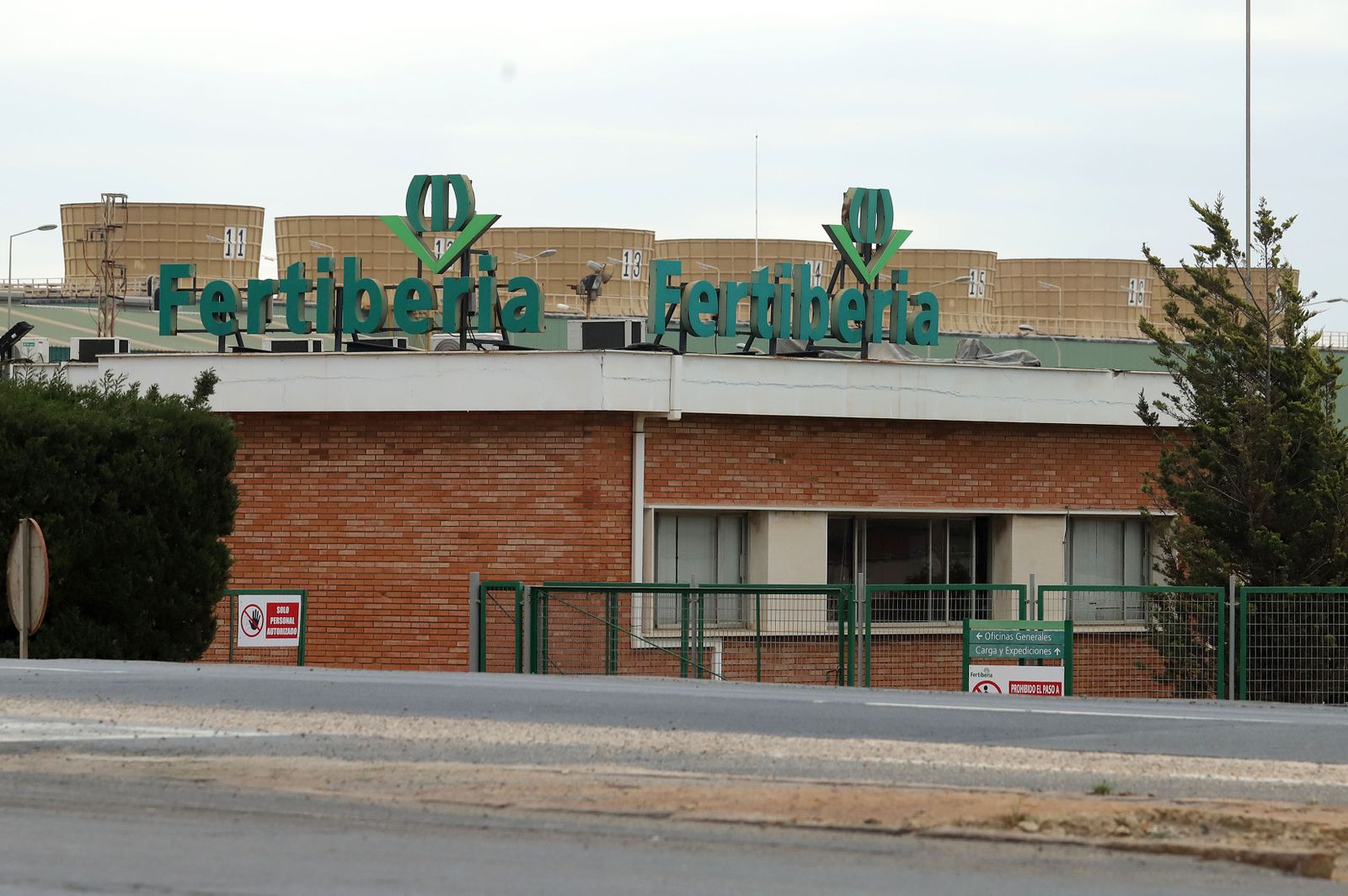 Instalaciones de Fertiberia en Huelva.
