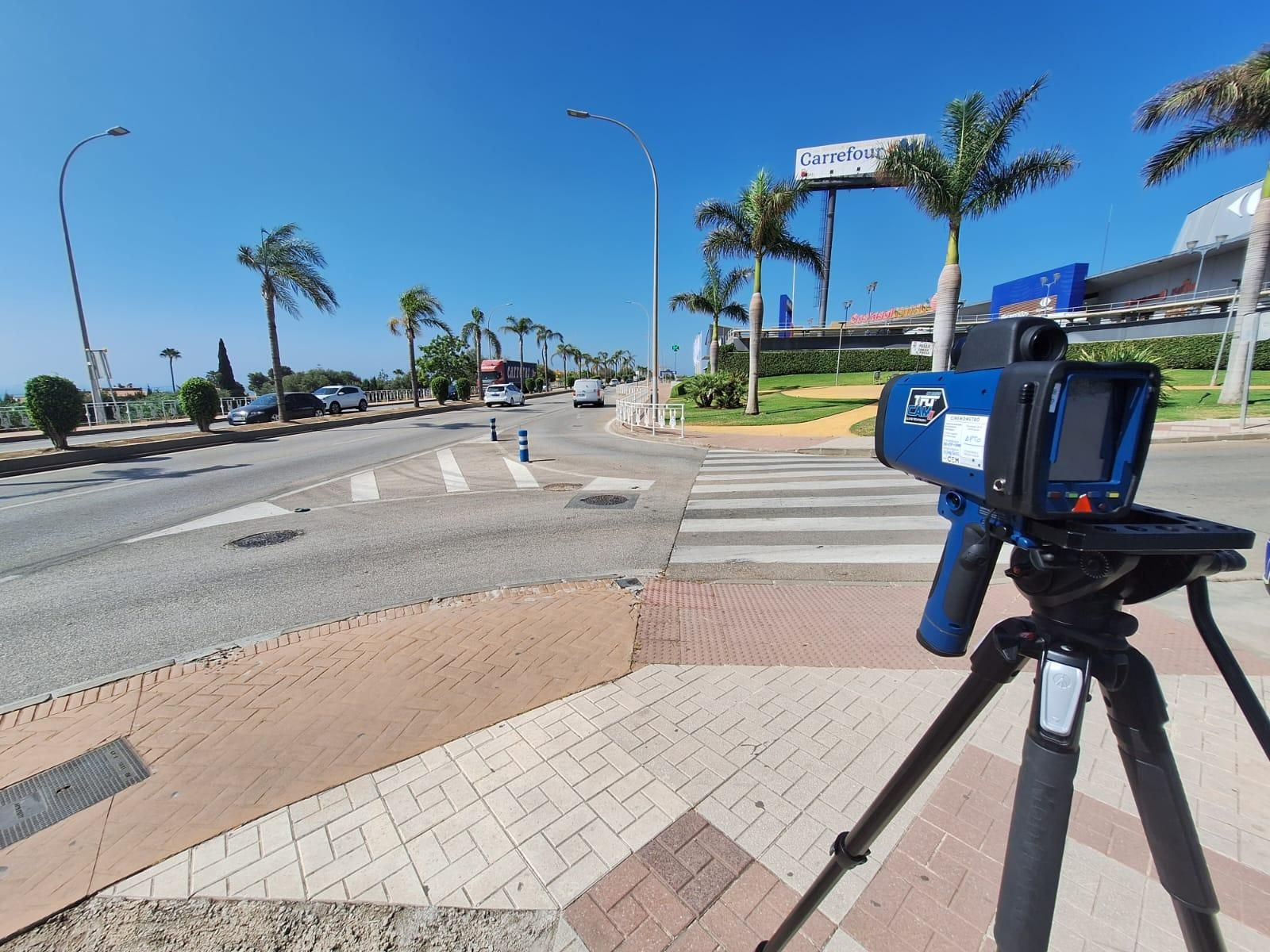 Una cámara de control de la DGT. Una cámara de control de la DGT.