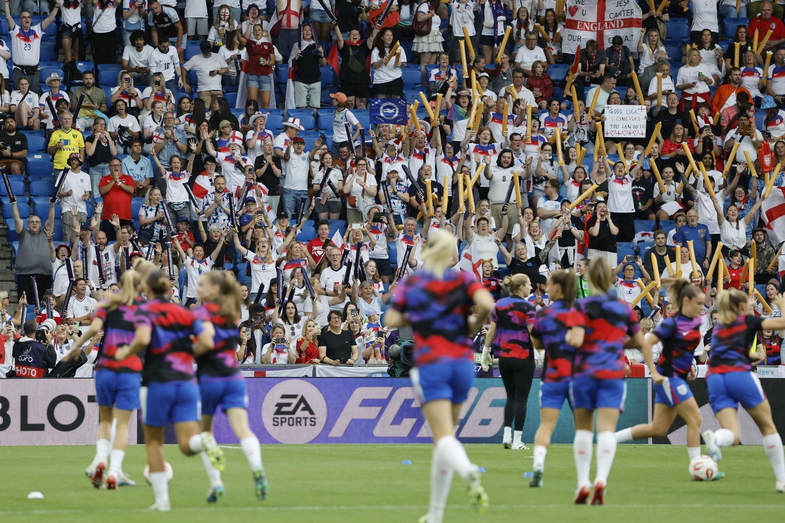 Las mejores imágenes de la final España - Inglaterra de la Eurocopa femenina