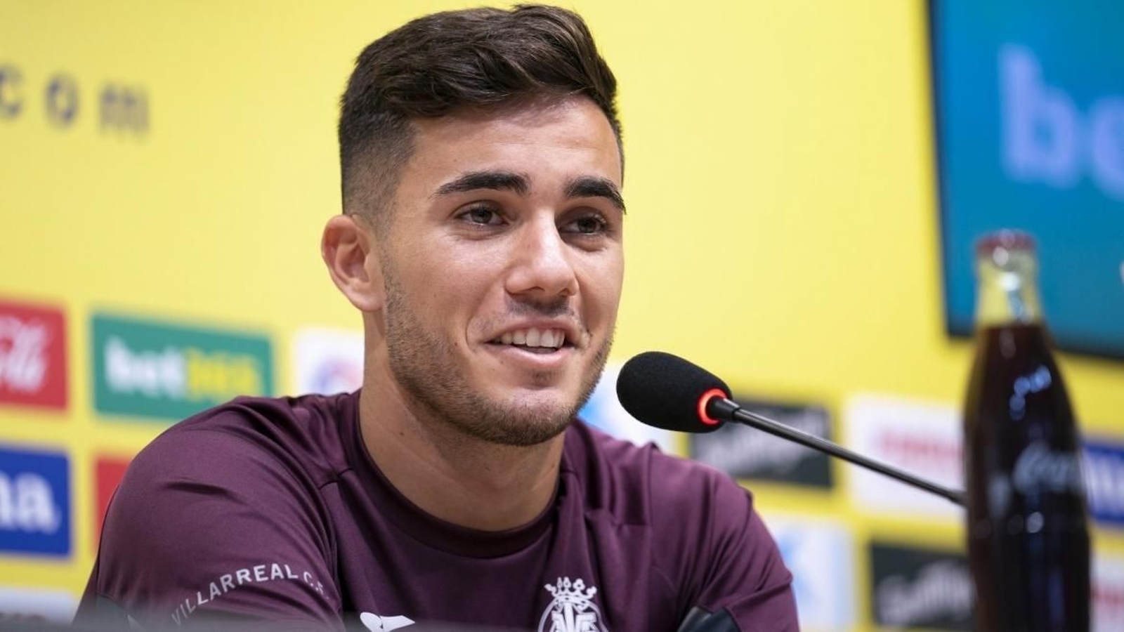 Simón Moreno, en la sala de prensa.