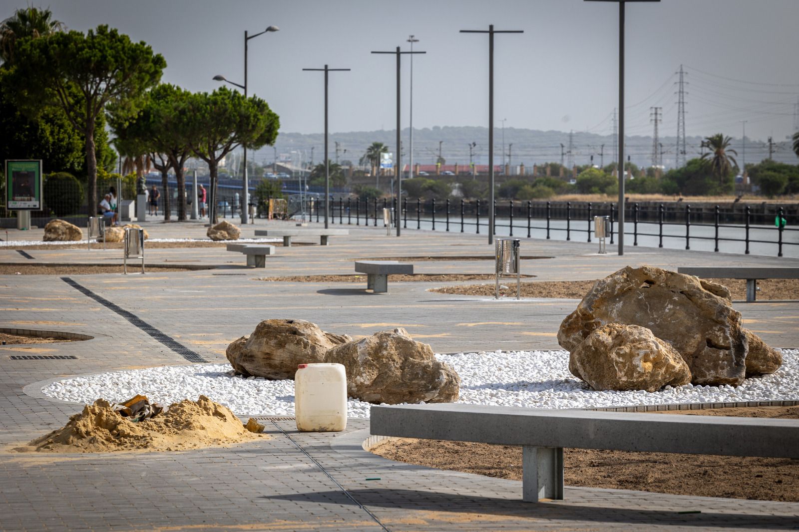 Las obras del paseo fluvial portuense, en imágenes