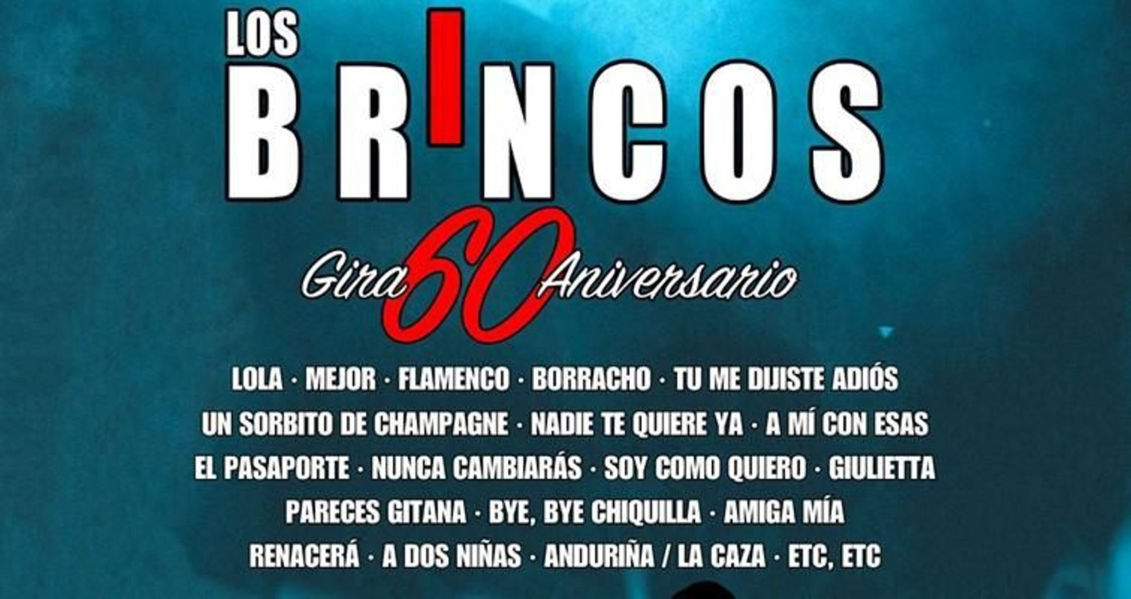 Cartel anunciador del concierto de Los Brincos.