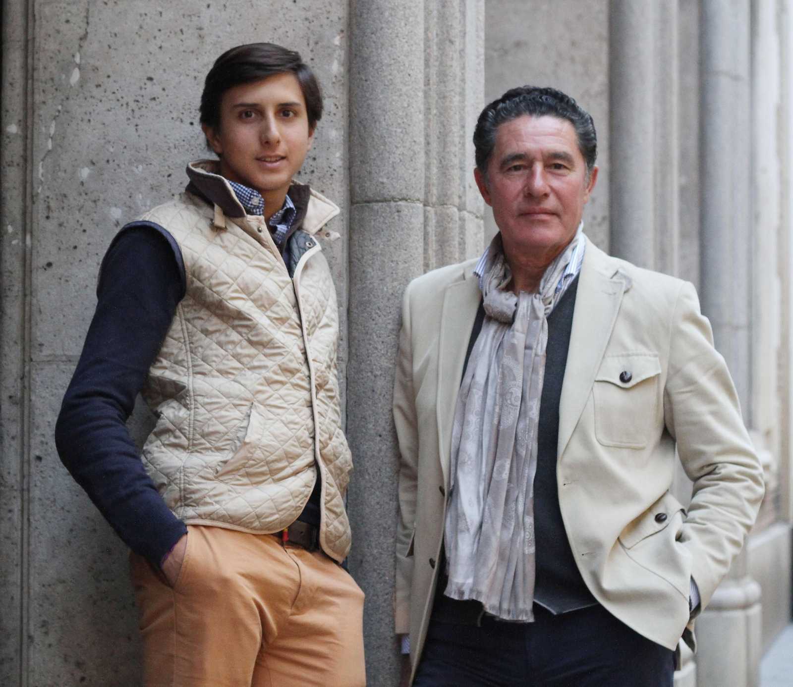 Andrés Roca Rey y su nuevo apoderado, Roberto Domínguez.