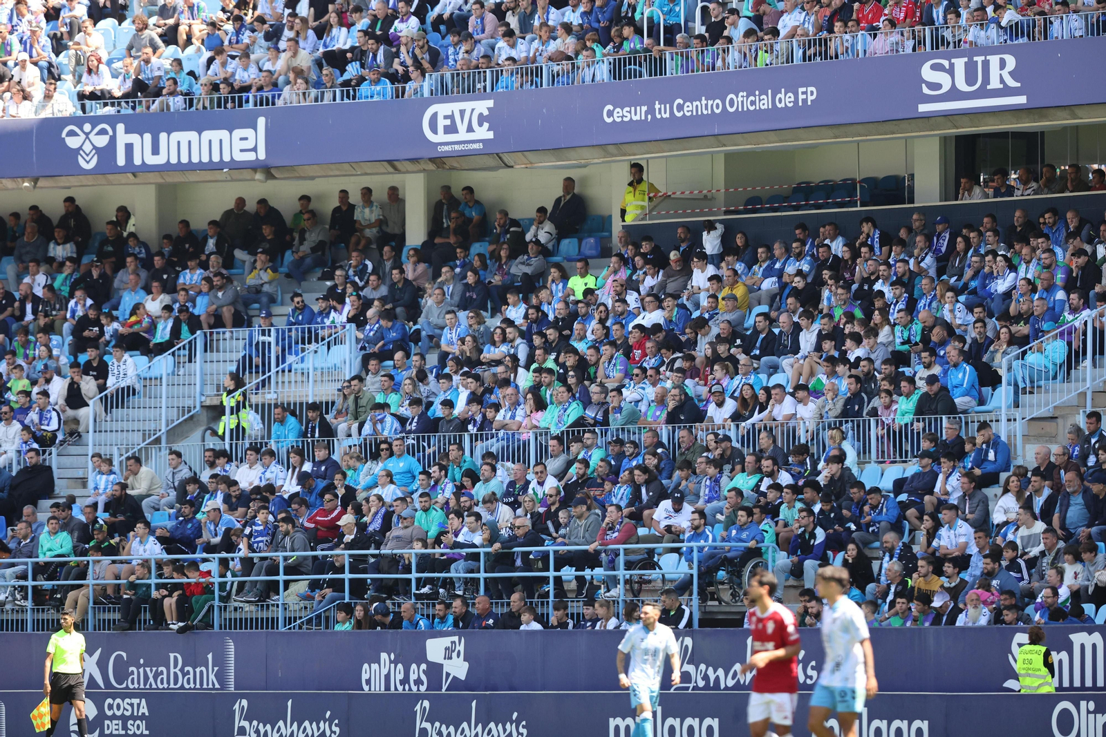 Búscate en las gradas de La Rosaleda durante el Málaga CF - Real Murcia