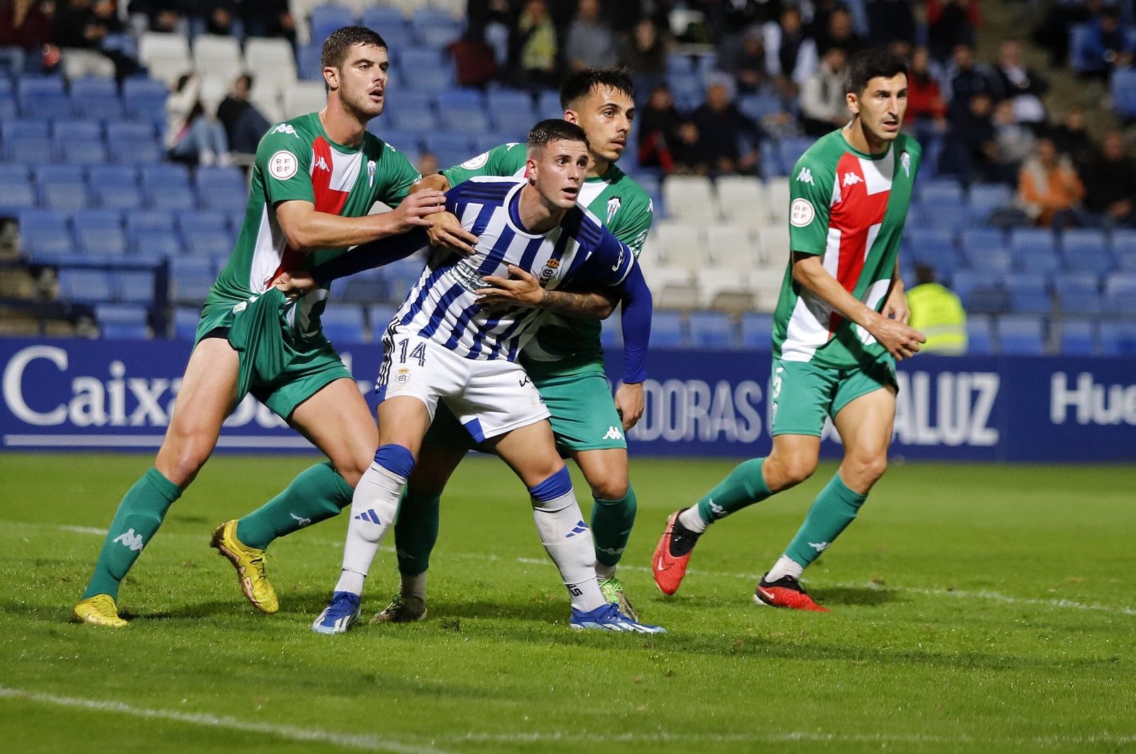 Un momento del Recre-Alcoyano de esta temporada.