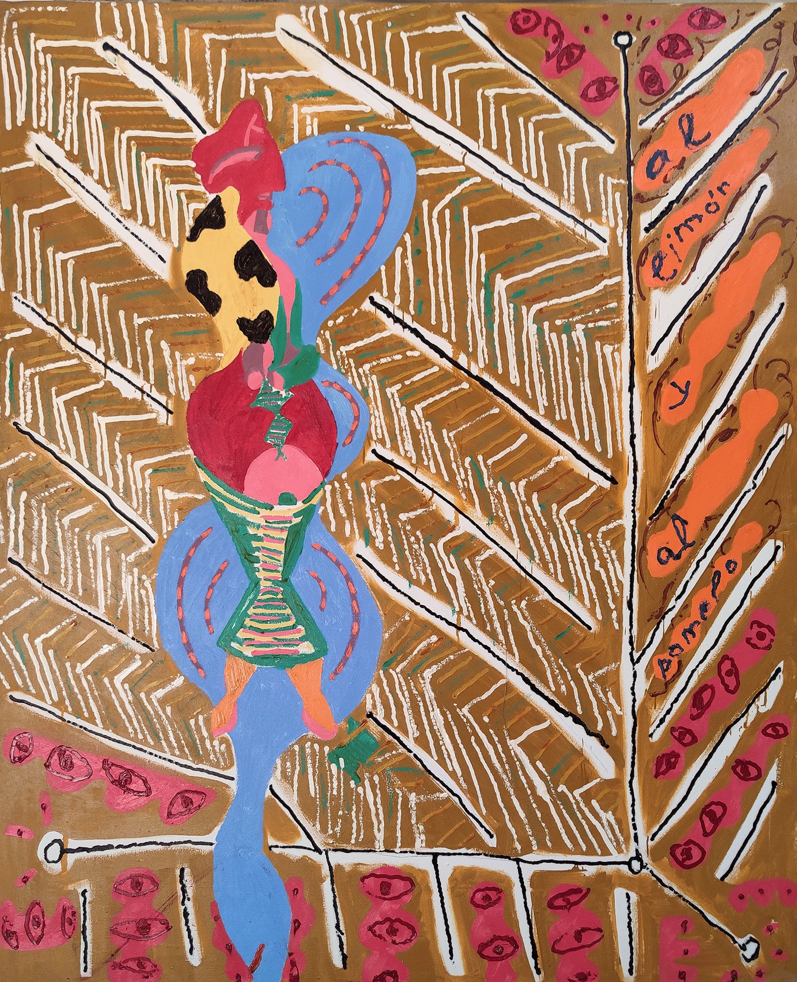 'Crisálida in extremis' destaca por sus breves campos rojos.