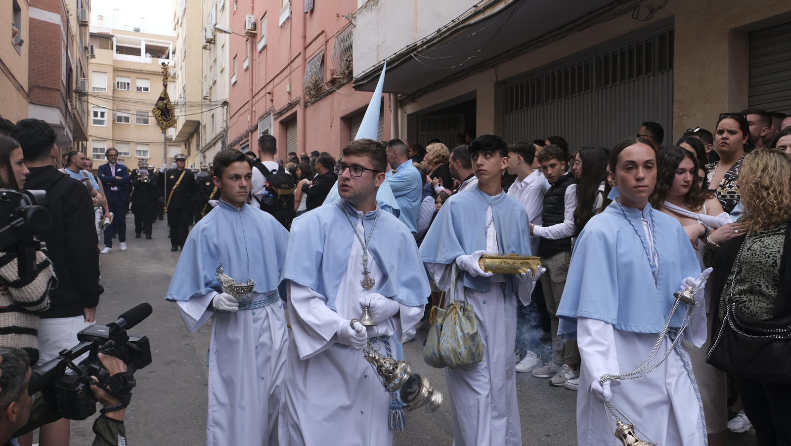 La procesión de Los Ángeles en Almería, en imágenes