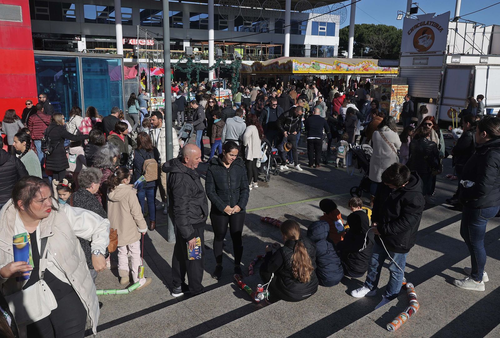 Fotos del arrastre de latas en Algeciras