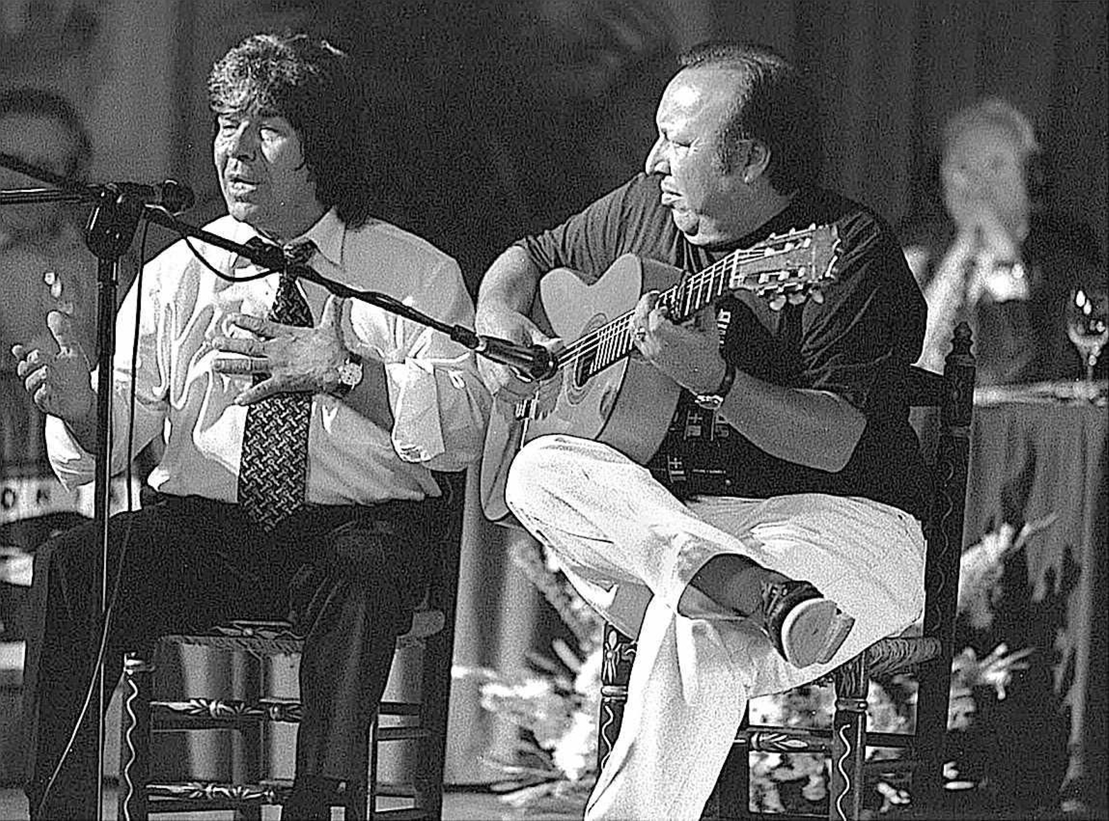 Rancapino y Paco Cepero en un concierto de 1999.