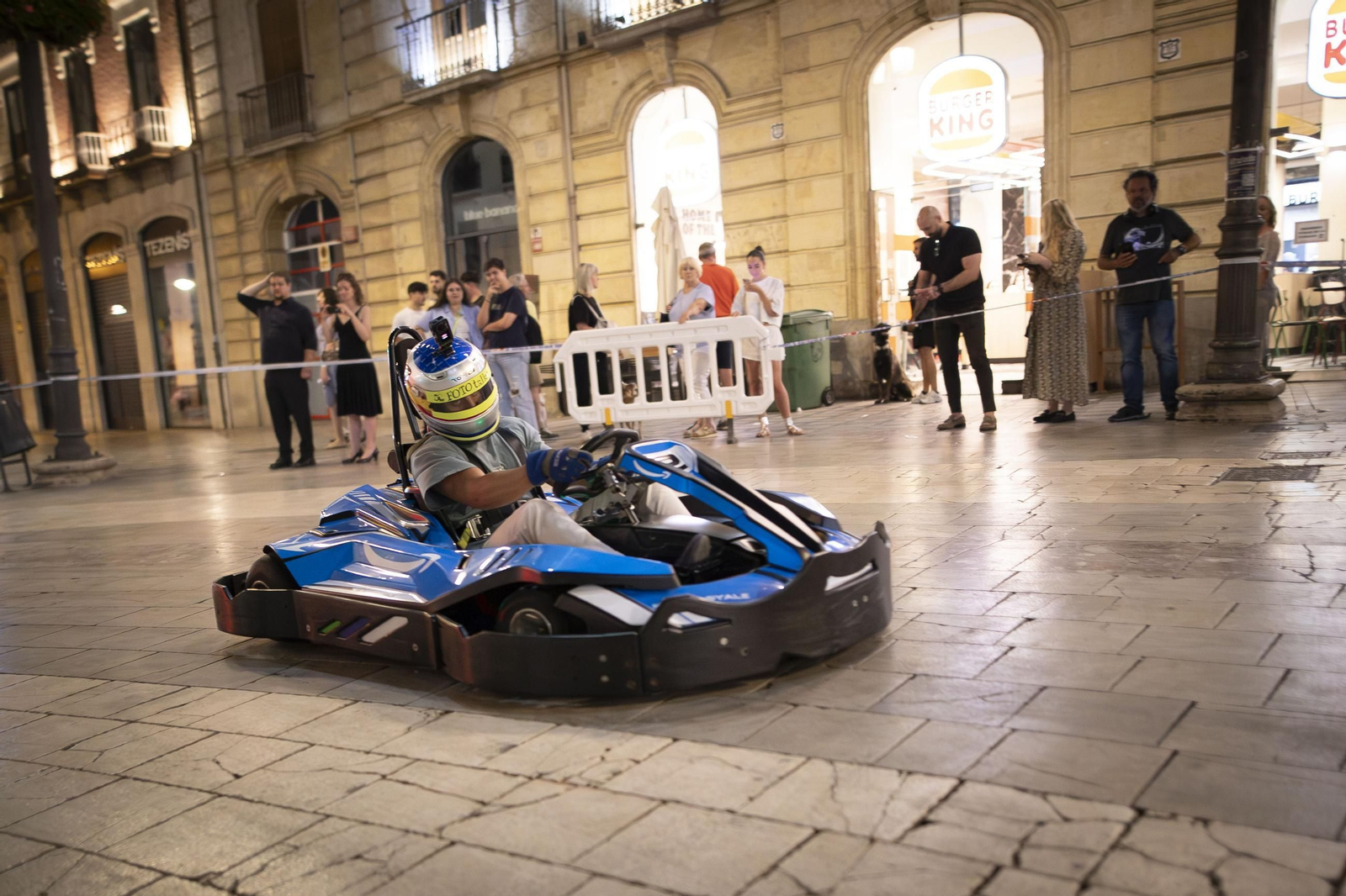 Así se probó el circuito urbano de karts de Granada, en imágenes