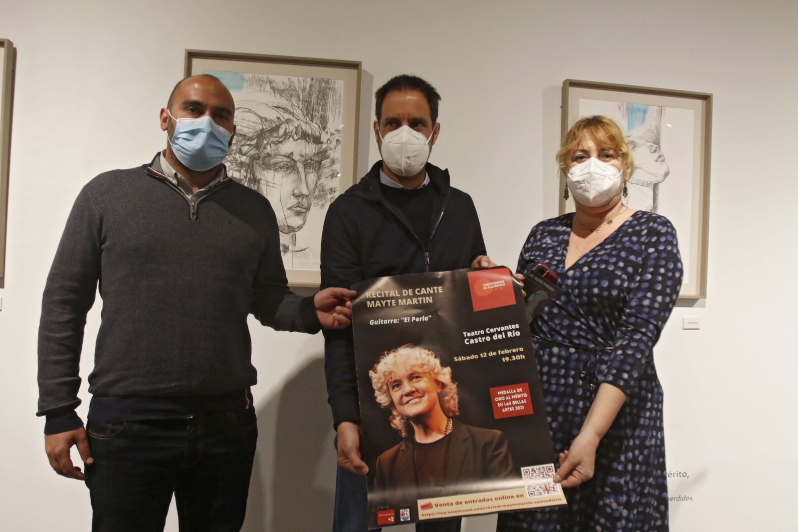 Acto de presentación del Recital 'Flamenco íntimo' de Mayte Martín en Castro del Río