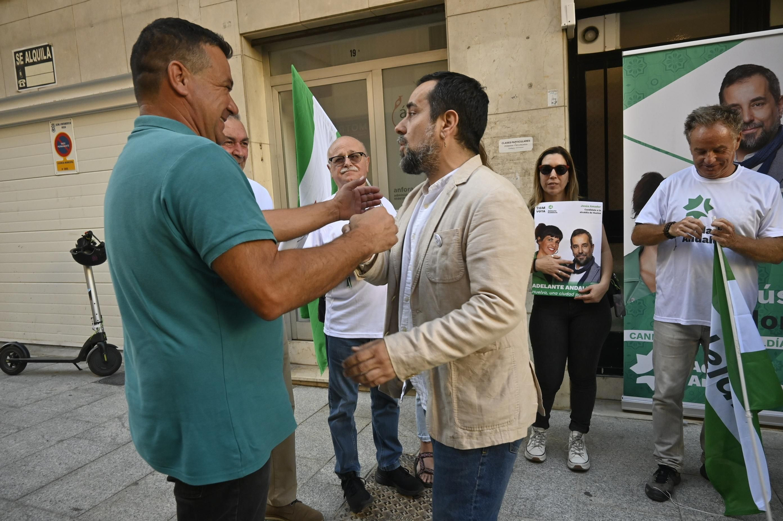 Elecciones Municipales Huelva 2023: Imágenes del acto de inicio de campaña en la sede de Adelante Andalucía