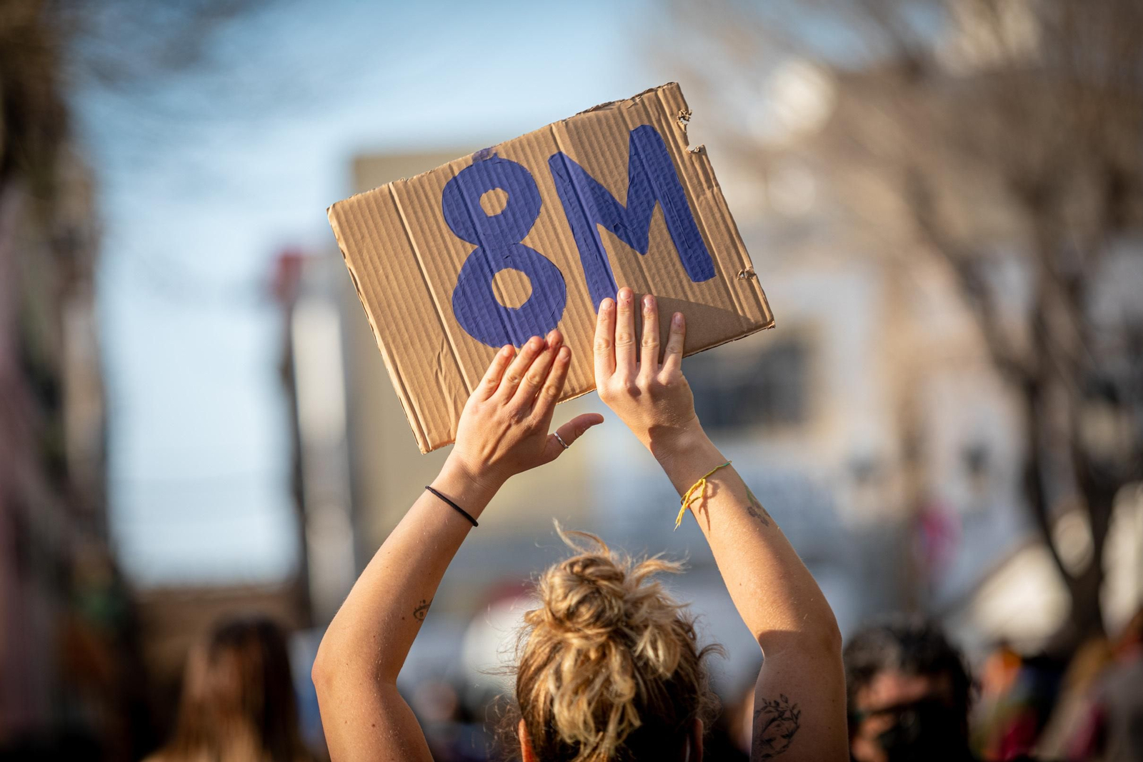 Concentración por el 8-M en Cádiz