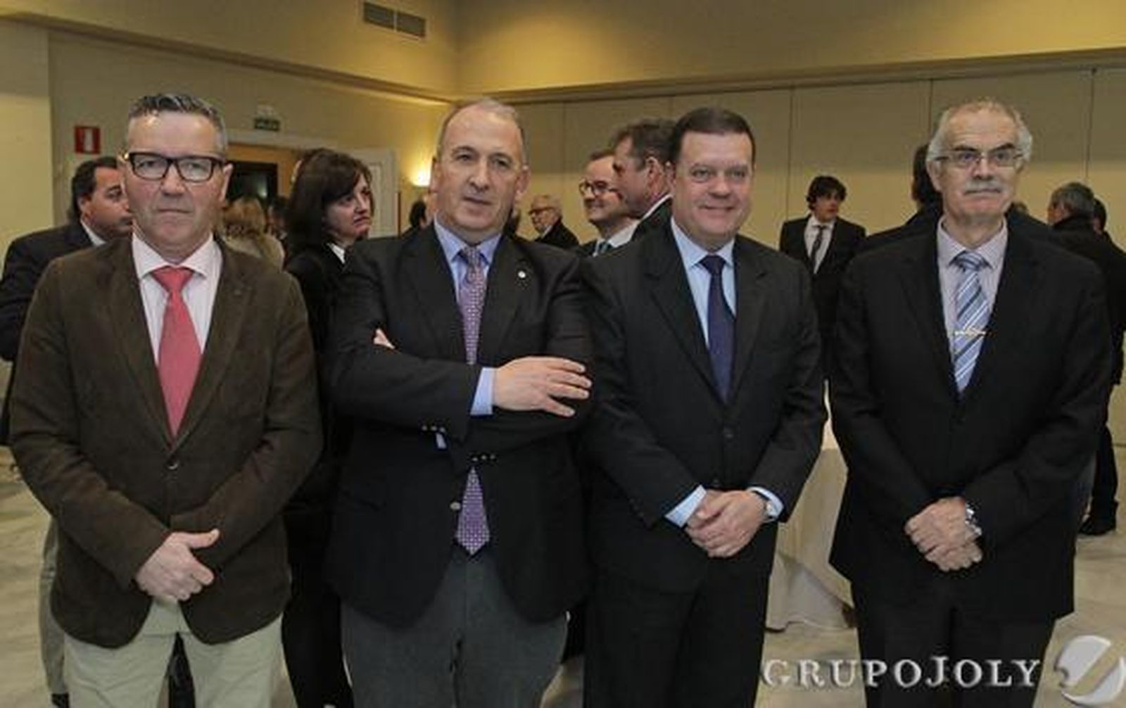 Francisco Javier Holgado (capitán de la APBA), Jesús Núñez (coronel de la comandancia de Algeciras de la Guardia Civil), Pedro Díaz (comandante naval de Algeciras) y Julio Berzosa (capitán marítimo de Algeciras). 

Foto: Erasmo Fenoy