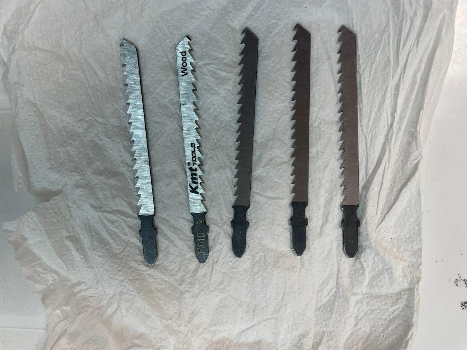 Sierras metálicas incautadas.