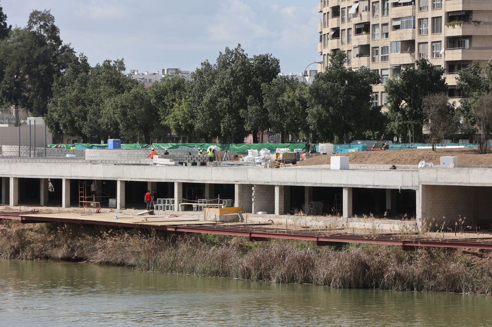 Obras en el Jardín de Las Cigarreras