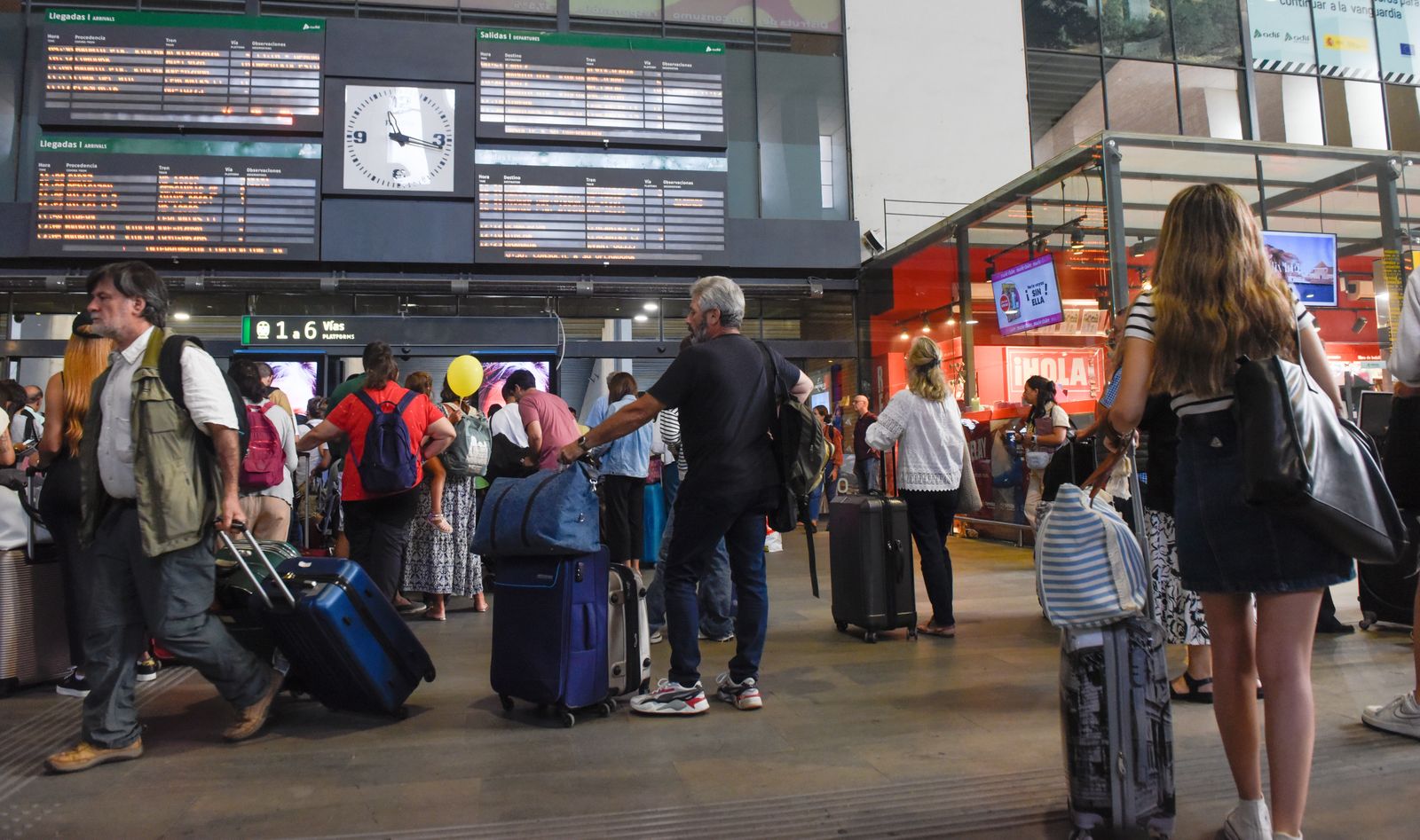 Imágenes del caos en Santa Justa