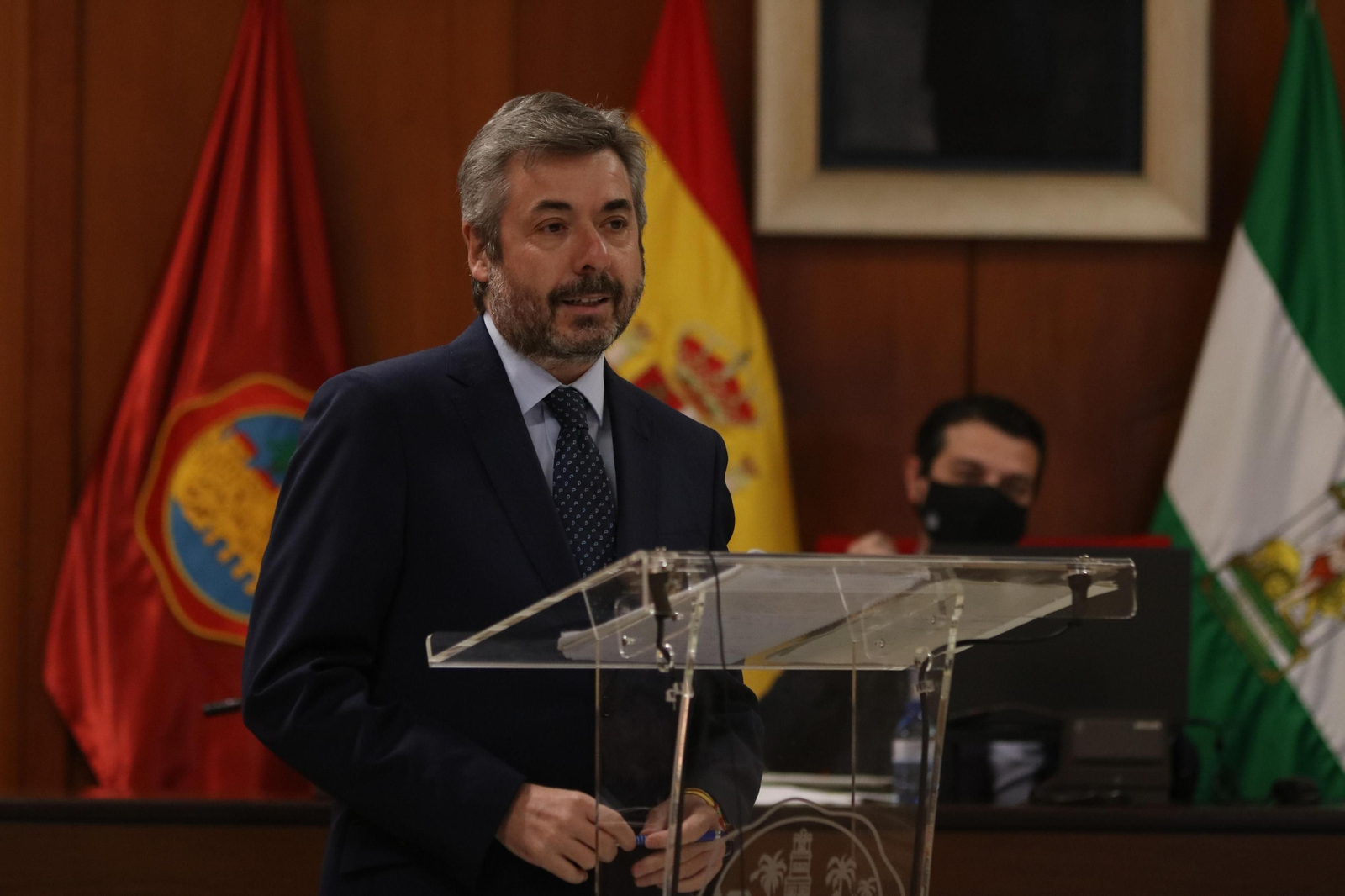 Torrico, durante un Pleno.