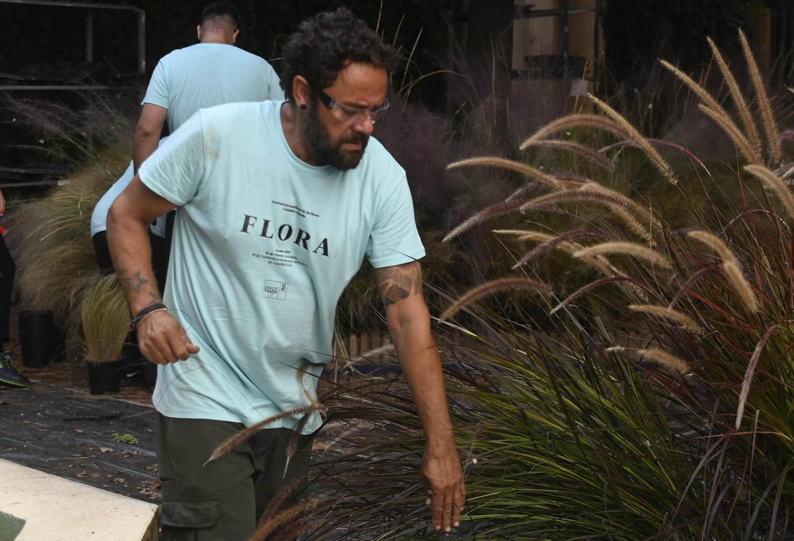 Inicio de los montajes de Flora 2025.