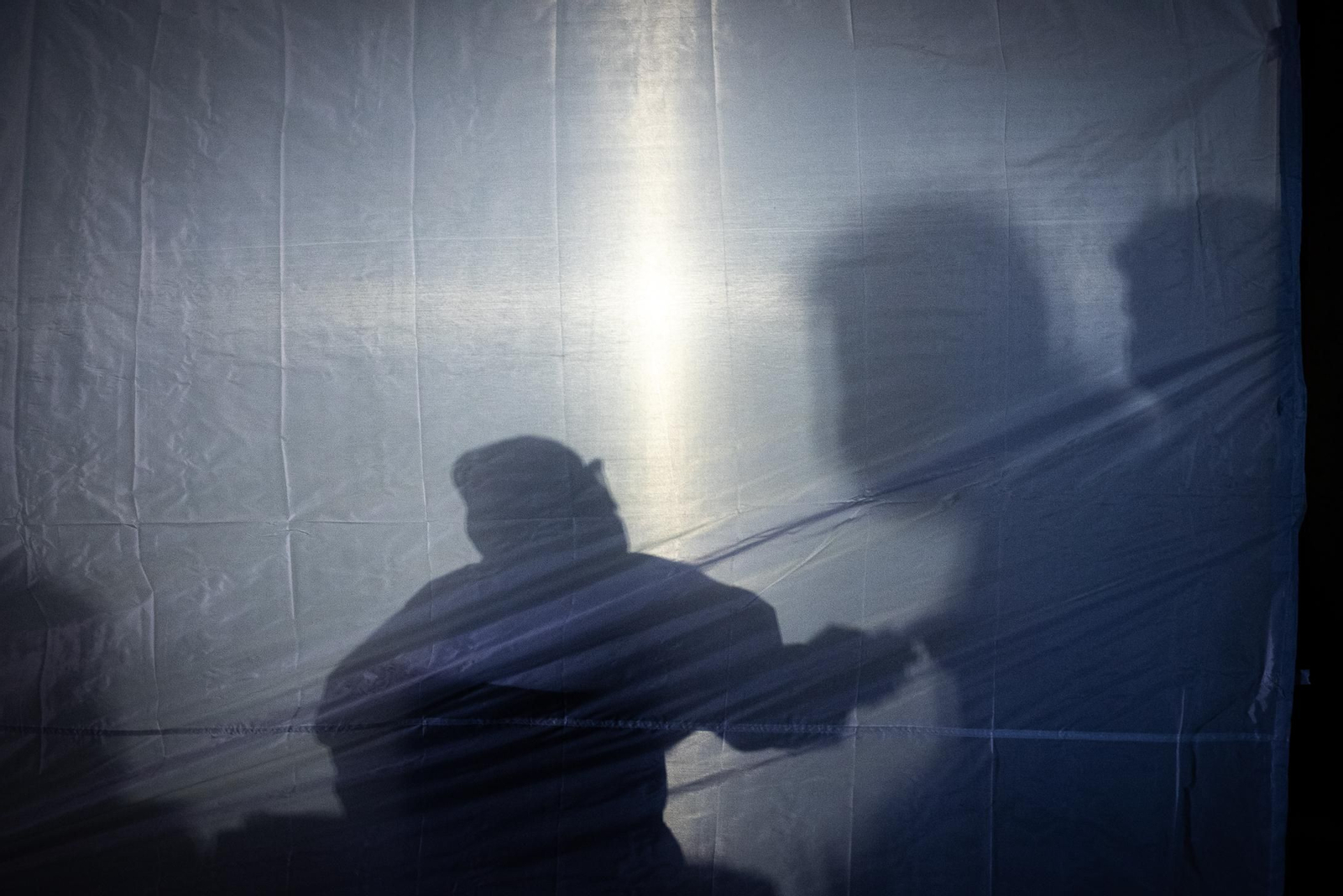 Imágenes de las pruebas Covid-19 al personal docente de Huelva